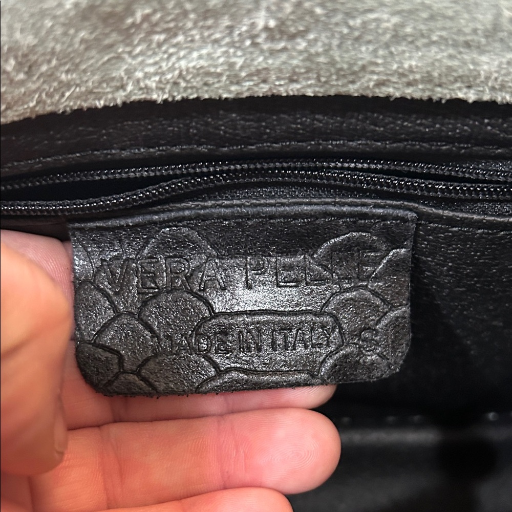 Vera Pelle Chain Strap Women Purse, made in Italy - Picture 3 of 5